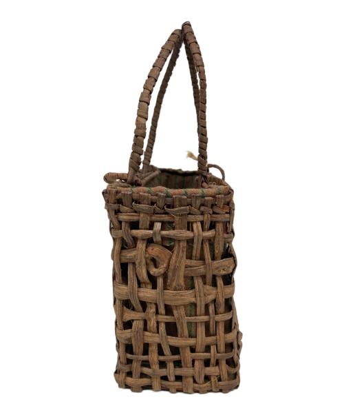 折笠 春光（オリカサ シュンコウ）折笠 春光 (オリカサ シュンコウ) カゴバッグ ブラウンの古着・服飾アイテム