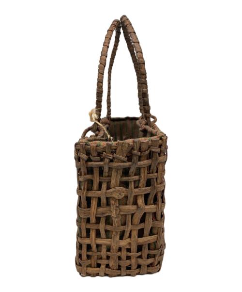 折笠 春光（オリカサ シュンコウ）折笠 春光 (オリカサ シュンコウ) カゴバッグ ブラウンの古着・服飾アイテム