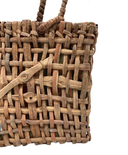 折笠 春光（オリカサ シュンコウ）折笠 春光 (オリカサ シュンコウ) カゴバッグ ブラウンの古着・服飾アイテム