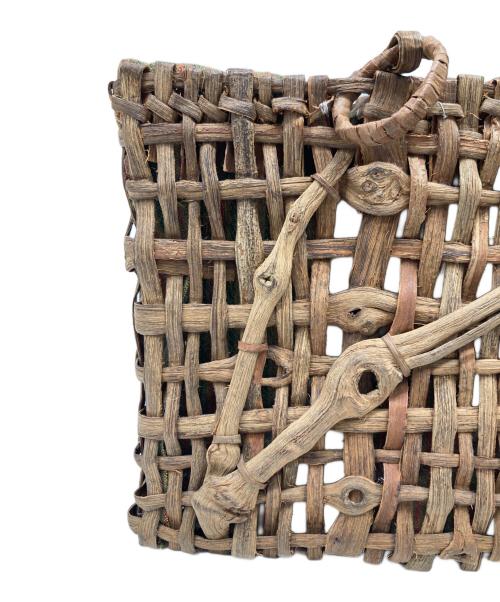 折笠 春光（オリカサ シュンコウ）折笠 春光 (オリカサ シュンコウ) カゴバッグ ブラウンの古着・服飾アイテム