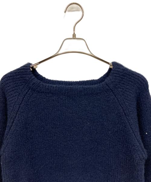 COHINA（コヒナ）COHINA (コヒナ) グラデーションパールスリーブニット ブルー サイズ:FREEの古着・服飾アイテム