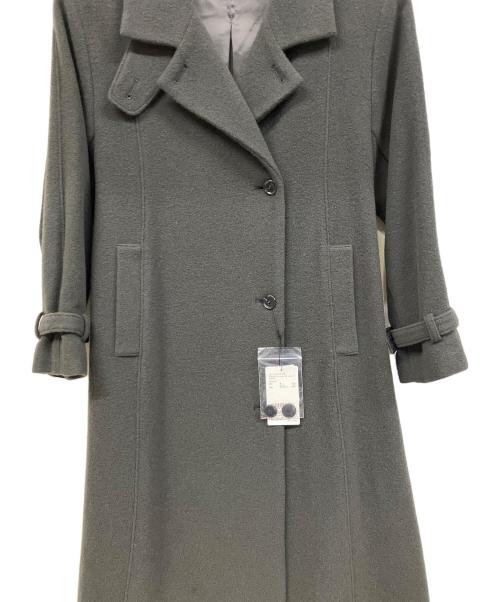 COHINA（コヒナ）COHINA (コヒナ) セミダブルバックフレアウールコート ダークグリーン サイズ:Free 未使用品の古着・服飾アイテム