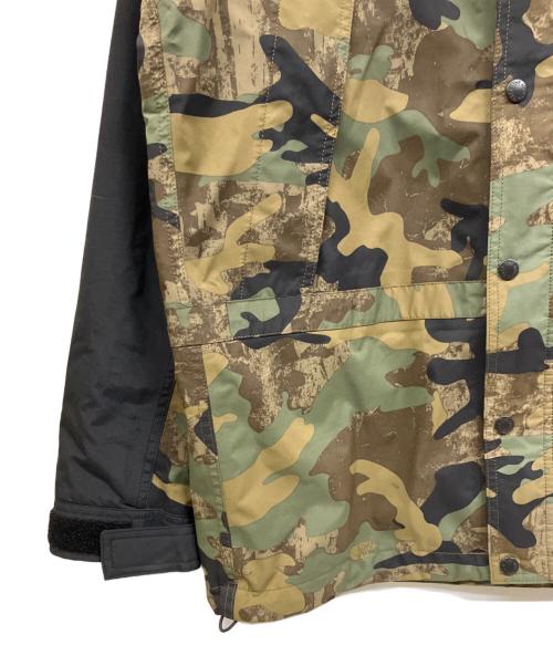 THE NORTH FACE（ザ ノース フェイス）THE NORTH FACE (ザ ノース フェイス) NOVELTY MOUNTAIN LIGHT JACKET ブラック×グリーン サイズ:Lの古着・服飾アイテム