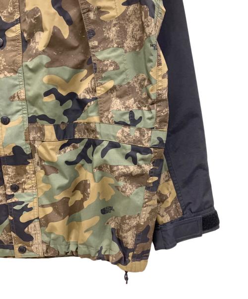 THE NORTH FACE（ザ ノース フェイス）THE NORTH FACE (ザ ノース フェイス) NOVELTY MOUNTAIN LIGHT JACKET ブラック×グリーン サイズ:Lの古着・服飾アイテム