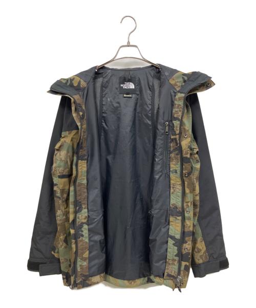 THE NORTH FACE（ザ ノース フェイス）THE NORTH FACE (ザ ノース フェイス) NOVELTY MOUNTAIN LIGHT JACKET ブラック×グリーン サイズ:Lの古着・服飾アイテム