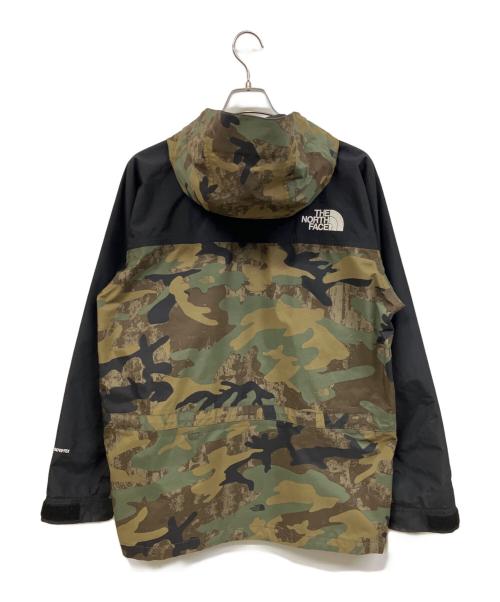 THE NORTH FACE（ザ ノース フェイス）THE NORTH FACE (ザ ノース フェイス) NOVELTY MOUNTAIN LIGHT JACKET ブラック×グリーン サイズ:Lの古着・服飾アイテム