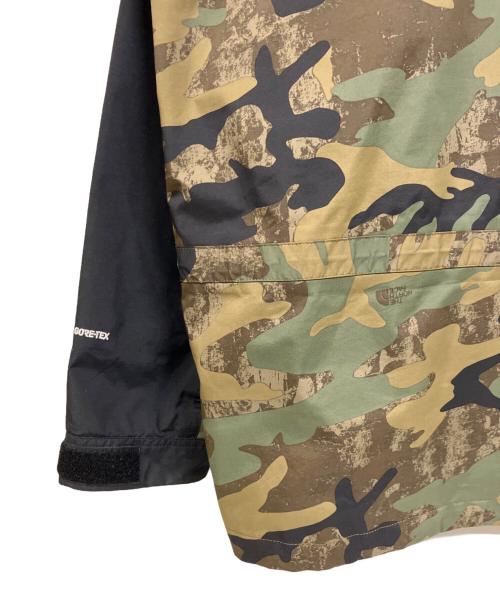 THE NORTH FACE（ザ ノース フェイス）THE NORTH FACE (ザ ノース フェイス) NOVELTY MOUNTAIN LIGHT JACKET ブラック×グリーン サイズ:Lの古着・服飾アイテム