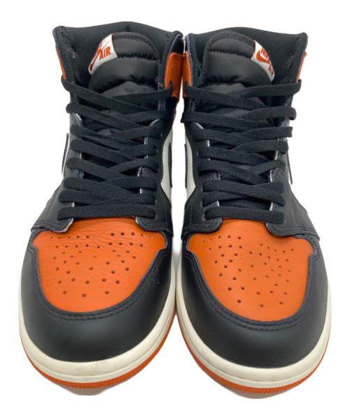 NIKE（ナイキ）NIKE (ナイキ) ハイカットスニーカー ブラック×オレンジ×ホワイト サイズ:27cmの古着・服飾アイテム
