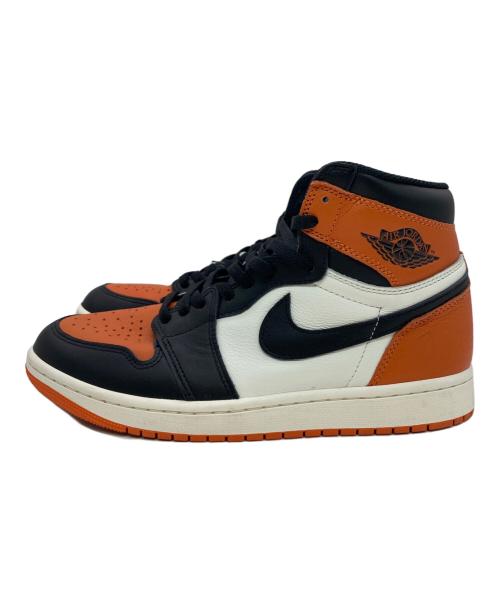 NIKE（ナイキ）NIKE (ナイキ) ハイカットスニーカー ブラック×オレンジ×ホワイト サイズ:27cmの古着・服飾アイテム