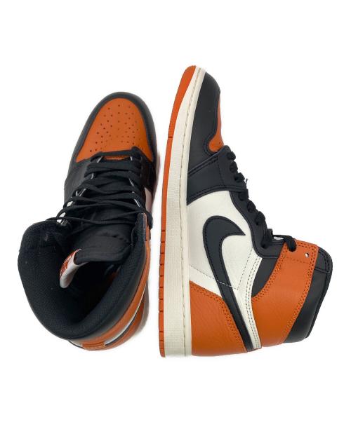 NIKE（ナイキ）NIKE (ナイキ) ハイカットスニーカー ブラック×オレンジ×ホワイト サイズ:27cmの古着・服飾アイテム