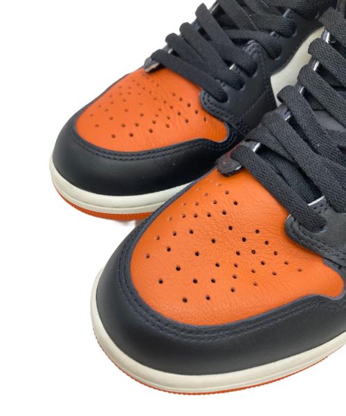 NIKE（ナイキ）NIKE (ナイキ) ハイカットスニーカー ブラック×オレンジ×ホワイト サイズ:27cmの古着・服飾アイテム