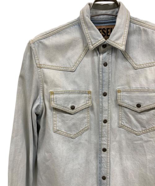 DIESEL（ディーゼル）DIESEL (ディーゼル) デニムシャツ インディゴ サイズ:XSの古着・服飾アイテム