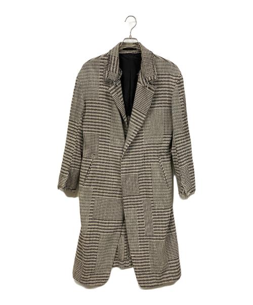 Y's（ワイズ）Y's (ワイズ) グレンチェックチェスターコート グレー サイズ:1の古着・服飾アイテム