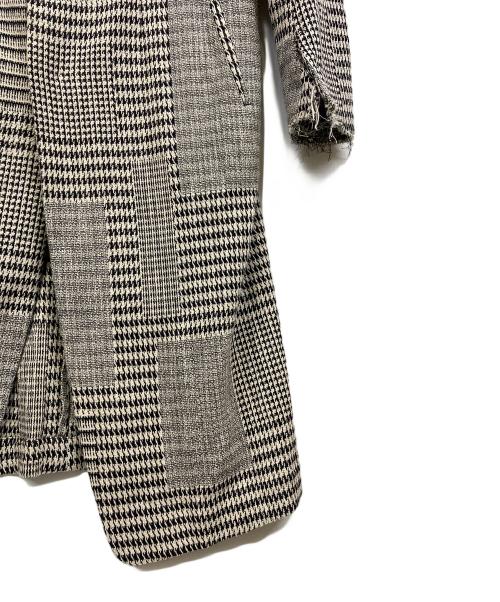 Y's（ワイズ）Y's (ワイズ) グレンチェックチェスターコート グレー サイズ:1の古着・服飾アイテム