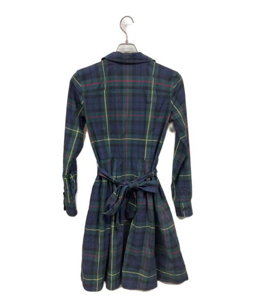 BROOKS BROTHERS（ブルックスブラザーズ）BROOKS BROTHERS (ブルックスブラザーズ) シャツワンピース グリーン サイズ:4の古着・服飾アイテム