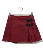 BURBERRY BLUE LABELバーバリー ブルー レーベル）の古着「スカート」｜レッド
