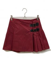 BURBERRY BLUE LABEL（バーバリー ブルー レーベル）の古着「スカート」｜レッド