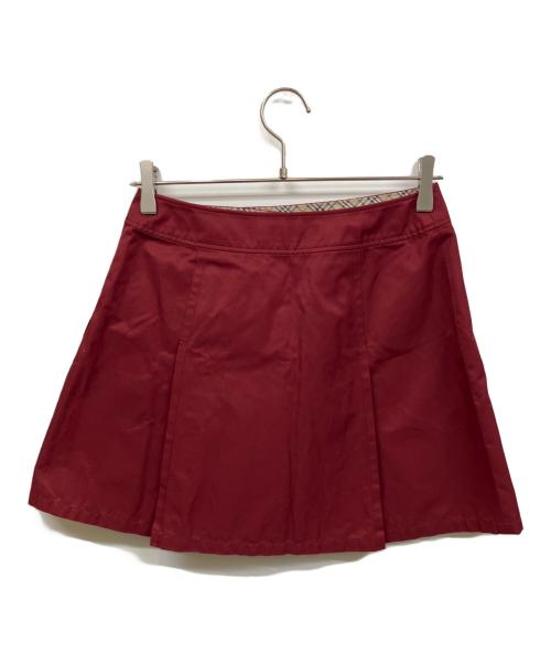 BURBERRY BLUE LABEL（バーバリー ブルー レーベル）BURBERRY BLUE LABEL (バーバリー ブルー レーベル) スカート レッド サイズ:38の古着・服飾アイテム