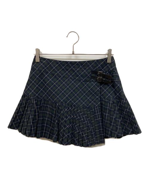 BURBERRY BLUE LABEL（バーバリー ブルー レーベル）BURBERRY BLUE LABEL (バーバリー ブルー レーベル) スカート グリーン サイズ:38の古着・服飾アイテム