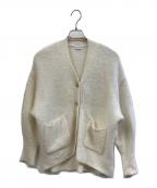 green label relaxingグリーンレーベルリラクシング）の古着「厚手カーディガン」｜ホワイト