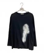 Yohji Yamamoto pour hommeヨウジヤマモト プールオム）の古着「ロングスリーブTシャツ」｜ブラック