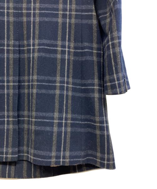 COMME CA MEN（コムサ・メン）COMME CA MEN (コムサ・メン) ツィードチェックコート ネイビー サイズ:Lの古着・服飾アイテム