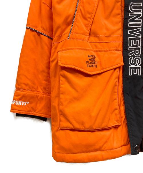 Aape（エーエイプ）Aape (エーエイプ) ダウンジャケット オレンジ サイズ:Mの古着・服飾アイテム