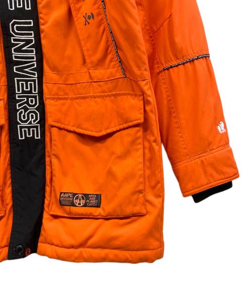 Aape（エーエイプ）Aape (エーエイプ) ダウンジャケット オレンジ サイズ:Mの古着・服飾アイテム