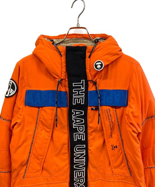 Aape（エーエイプ）Aape (エーエイプ) ダウンジャケット オレンジ サイズ:Mの古着・服飾アイテム