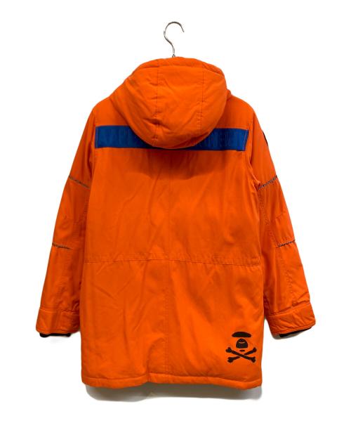 Aape（エーエイプ）Aape (エーエイプ) ダウンジャケット オレンジ サイズ:Mの古着・服飾アイテム