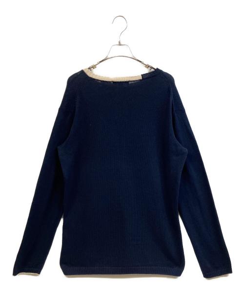 Yohji Yamamoto pour homme（ヨウジヤマモト プールオム）Yohji Yamamoto pour homme (ヨウジヤマモト プールオム) 薄手ニット ネイビー サイズ:3の古着・服飾アイテム