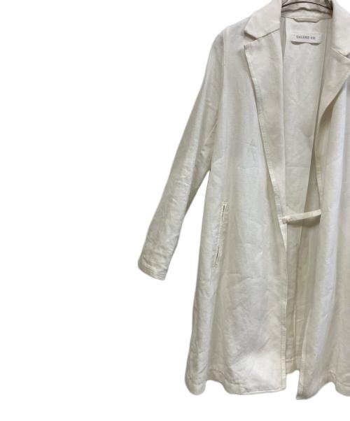 GALERIE VIE（ギャルリーヴィー）GALERIE VIE (ギャルリーヴィー) リネンコート ホワイト サイズ:Freeの古着・服飾アイテム