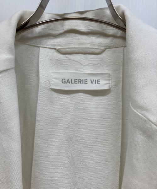 GALERIE VIE（ギャルリーヴィー）GALERIE VIE (ギャルリーヴィー) リネンコート ホワイト サイズ:Freeの古着・服飾アイテム
