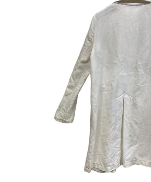 GALERIE VIE（ギャルリーヴィー）GALERIE VIE (ギャルリーヴィー) リネンコート ホワイト サイズ:Freeの古着・服飾アイテム