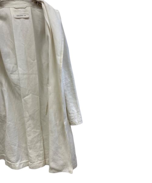 GALERIE VIE（ギャルリーヴィー）GALERIE VIE (ギャルリーヴィー) リネンコート ホワイト サイズ:Freeの古着・服飾アイテム