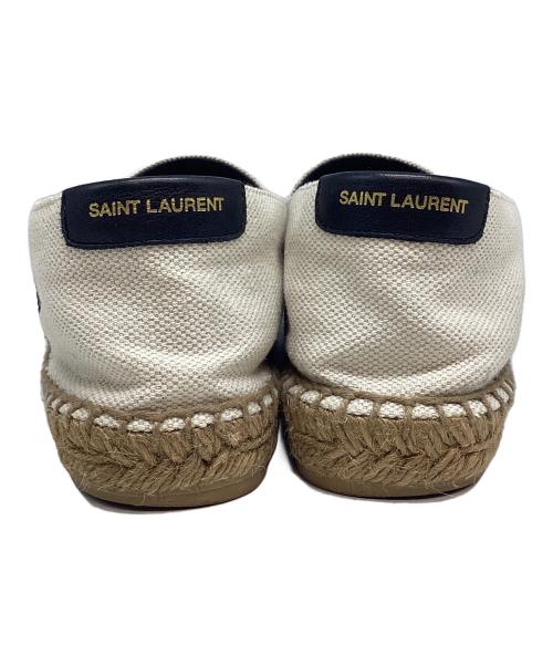 Saint Laurent Paris（サンローランパリ）Saint Laurent Paris (サンローランパリ) キャンバスエスパドリーユ アイボリー サイズ:35の古着・服飾アイテム