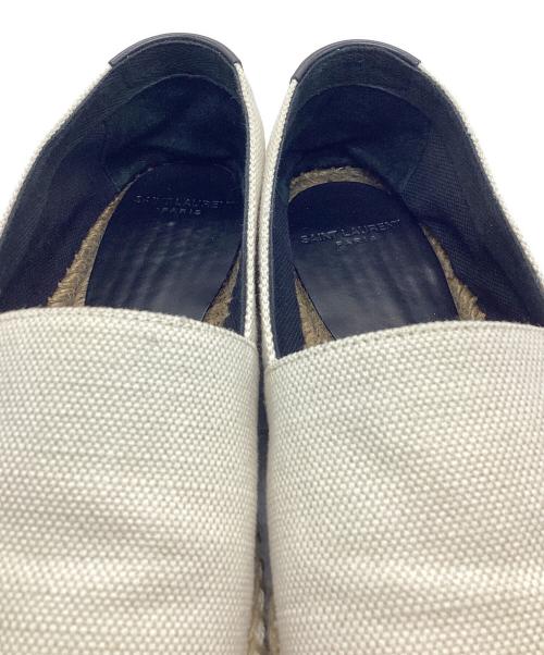 Saint Laurent Paris（サンローランパリ）Saint Laurent Paris (サンローランパリ) キャンバスエスパドリーユ アイボリー サイズ:35の古着・服飾アイテム