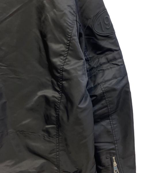 DIESEL（ディーゼル）DIESEL (ディーゼル) ナイロンライダースジャケット ブラック サイズ:Lの古着・服飾アイテム