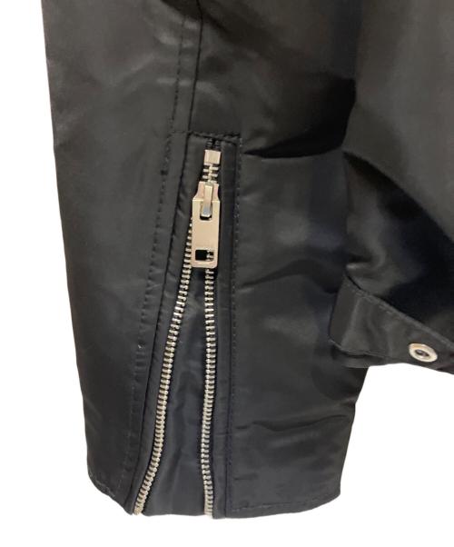 DIESEL（ディーゼル）DIESEL (ディーゼル) ナイロンライダースジャケット ブラック サイズ:Lの古着・服飾アイテム
