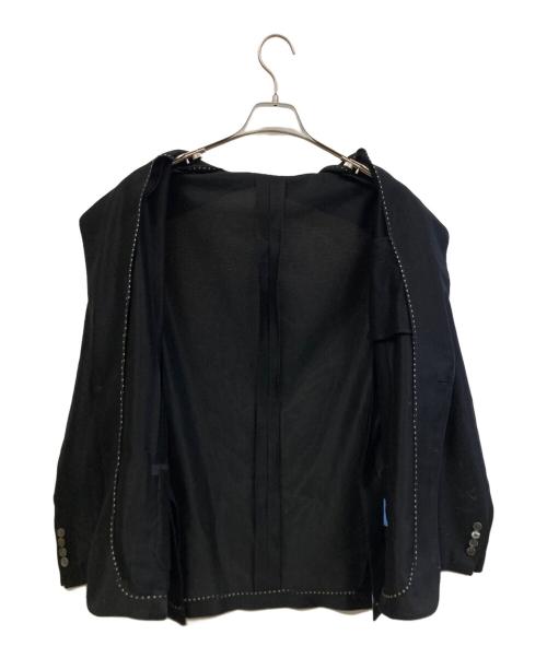 ESTNATION（エストネーション）ESTNATION (エストネーション) テーラードジャケット ブラック サイズ:Lの古着・服飾アイテム