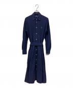 POLO RALPH LAURENポロ・ラルフローレン）の古着「長袖ワンピース」｜ネイビー