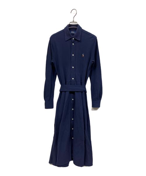 POLO RALPH LAUREN（ポロ・ラルフローレン）POLO RALPH LAUREN (ポロ・ラルフローレン) 長袖ワンピース ネイビー サイズ:Sの古着・服飾アイテム