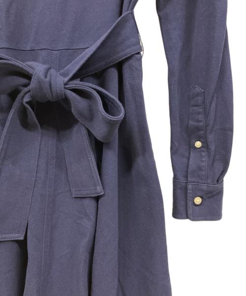 POLO RALPH LAUREN（ポロ・ラルフローレン）POLO RALPH LAUREN (ポロ・ラルフローレン) 長袖ワンピース ネイビー サイズ:Sの古着・服飾アイテム