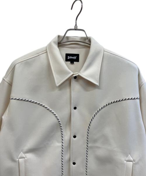 Schott（ショット）Schott (ショット) ジャージウエスタンジャケット ホワイト サイズ:Lの古着・服飾アイテム