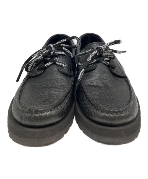 PARABOOT（パラブーツ）PARABOOT (パラブーツ) TIGHTBOOTH PRODUCTION (タイトブースプロダクション) デッキシューズ ブラック サイズ: 6の古着・服飾アイテム