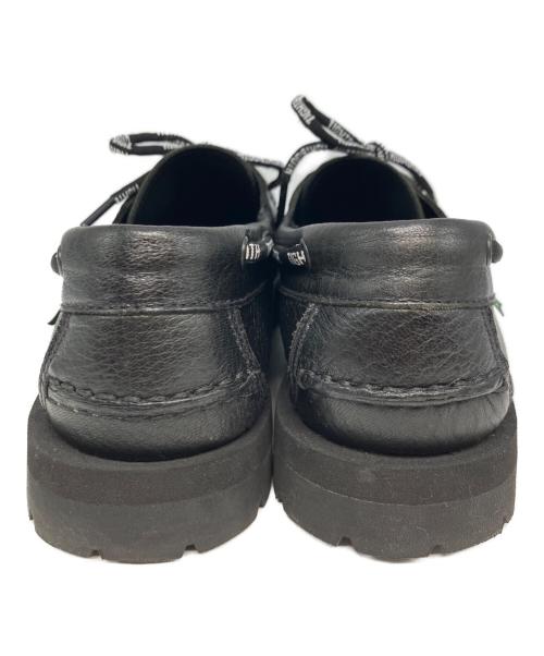 PARABOOT（パラブーツ）PARABOOT (パラブーツ) TIGHTBOOTH PRODUCTION (タイトブースプロダクション) デッキシューズ ブラック サイズ: 6の古着・服飾アイテム