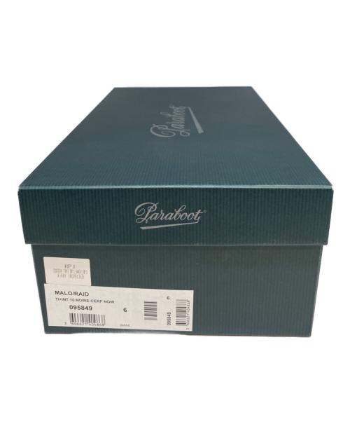 PARABOOT（パラブーツ）PARABOOT (パラブーツ) TIGHTBOOTH PRODUCTION (タイトブースプロダクション) デッキシューズ ブラック サイズ: 6の古着・服飾アイテム