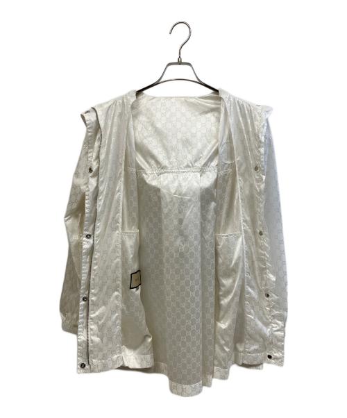 GUCCI（グッチ）GUCCI (グッチ) ナイロンジャケット ホワイト サイズ:36の古着・服飾アイテム