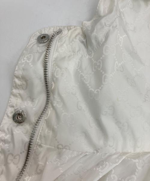 GUCCI（グッチ）GUCCI (グッチ) ナイロンジャケット ホワイト サイズ:36の古着・服飾アイテム