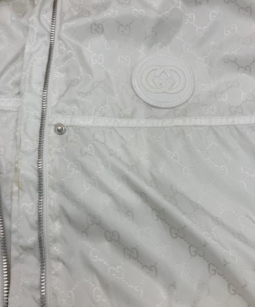 GUCCI（グッチ）GUCCI (グッチ) ナイロンジャケット ホワイト サイズ:36の古着・服飾アイテム
